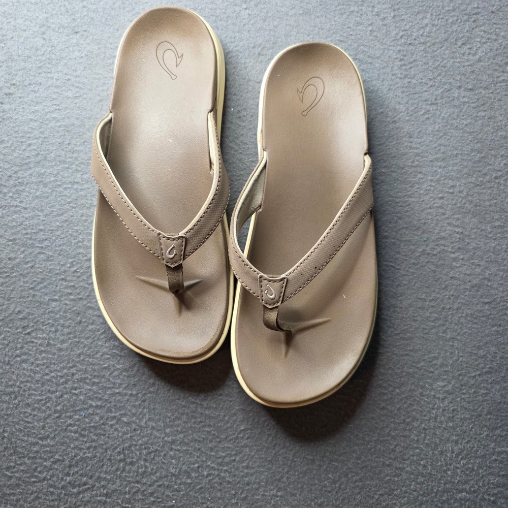 OluKai Ohana Banyan Brown Women's Flip Flop Sandals Size 8 20247-W440